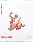 Deer & Cardinal
