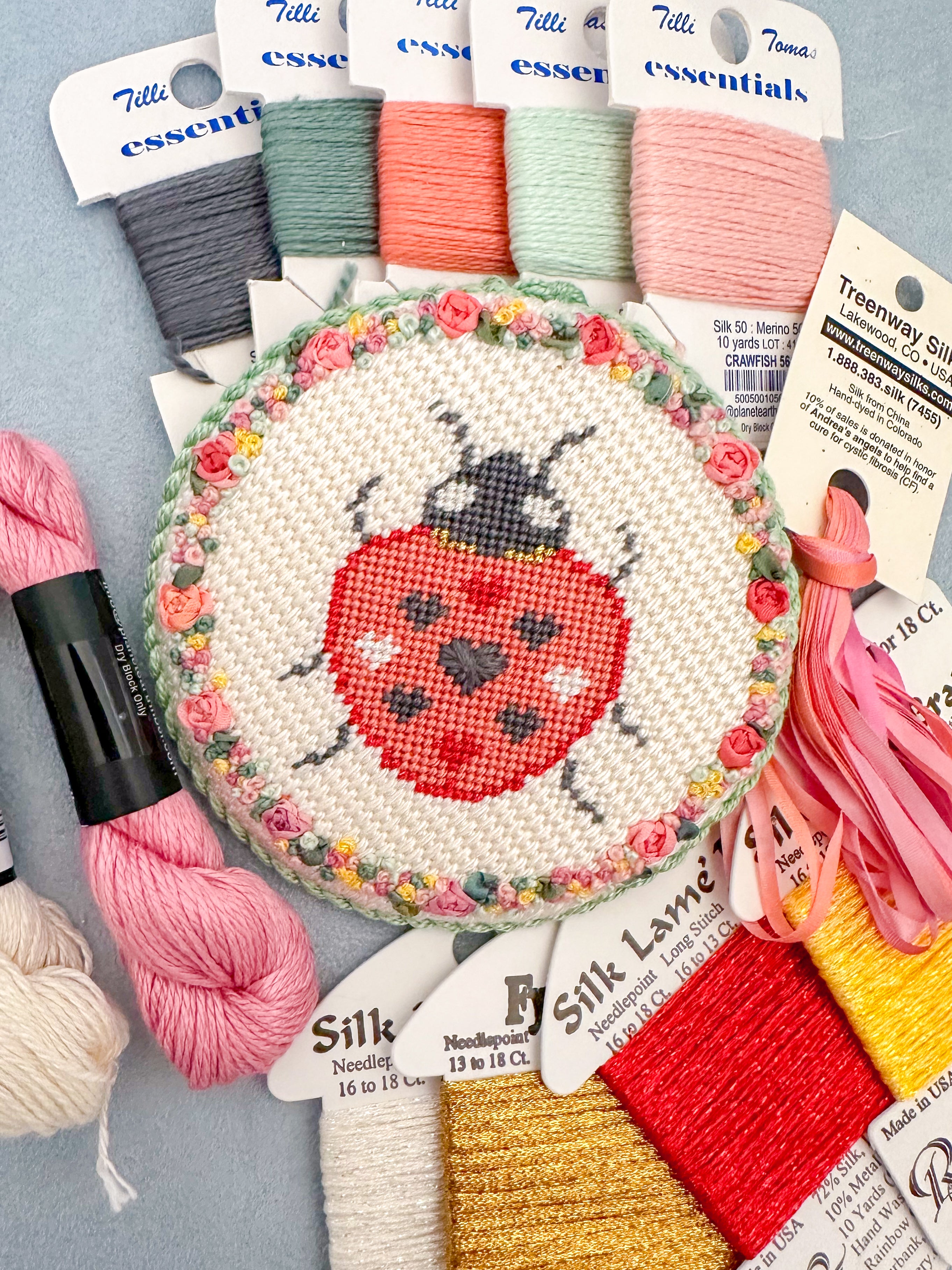 Love Bug Ladybug Needlepoint Canvas 18 Mesh – Coco Frank Studio