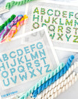Blue Alphabet Sampler