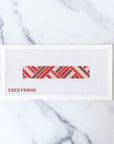 Diagonals Keychain Warm Neutral