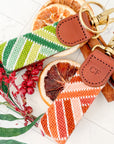 Diagonals Keychain Warm Neutral