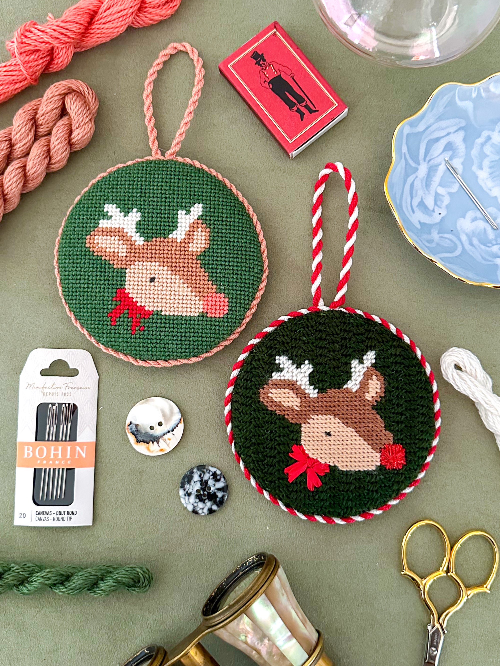 Mini Stitch Guide: Reindeer Round