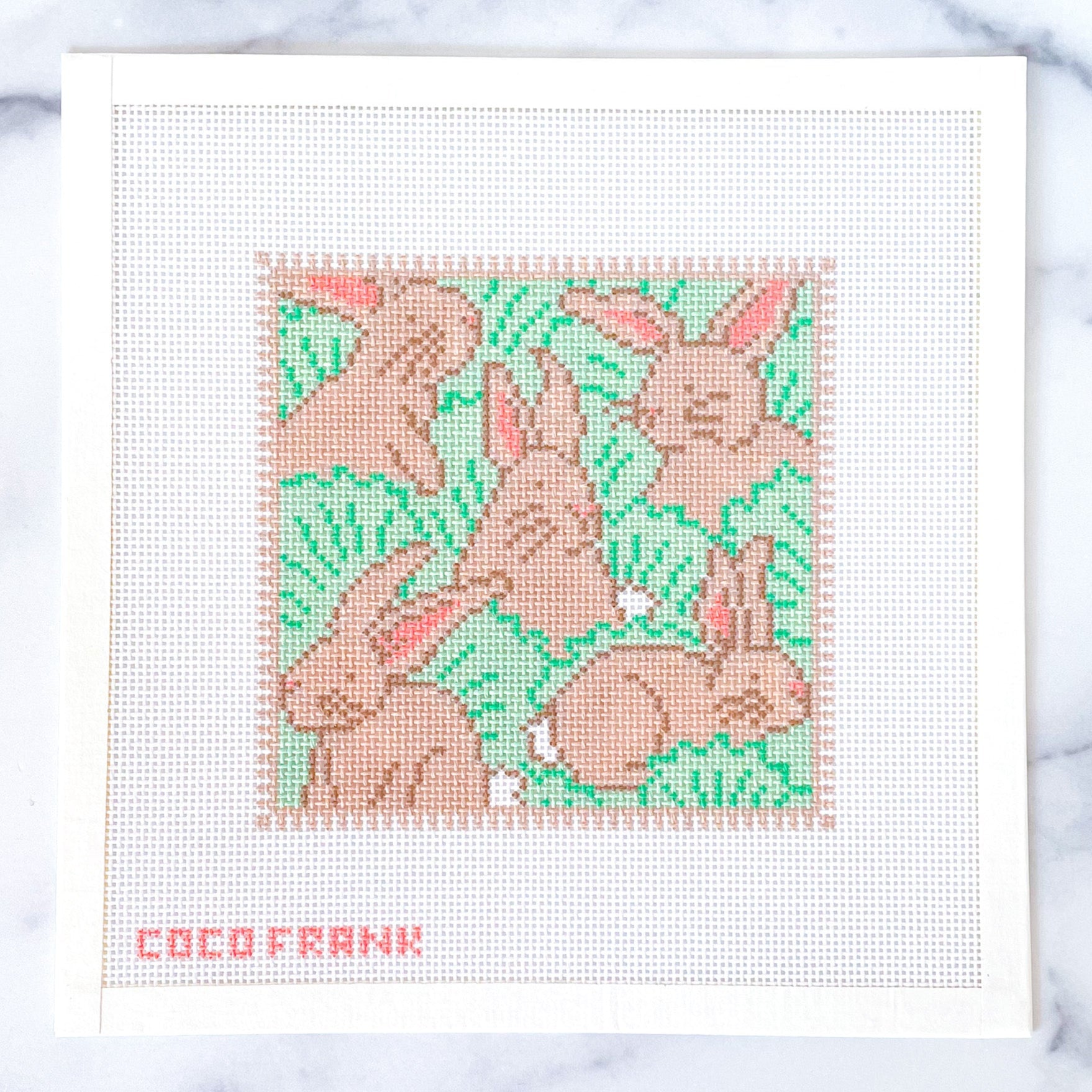 Bunnies Needlepoint Canvas – Coco Frank Studio