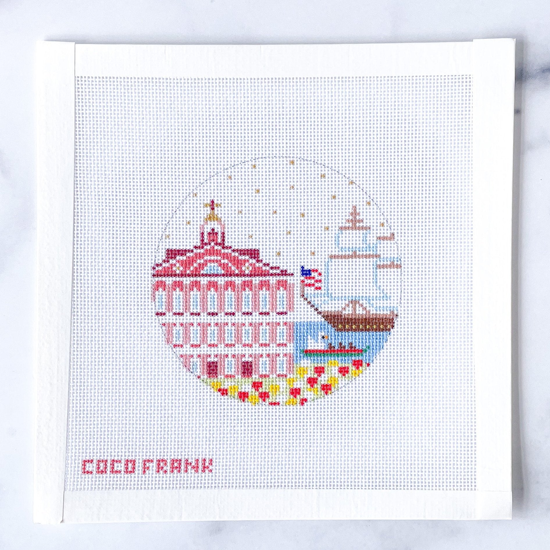 Florence Italy Needlepoint Canvas 18 Mesh Coco Frank Studio Florence italy needlepoint canvas 18 mesh coco frank studio