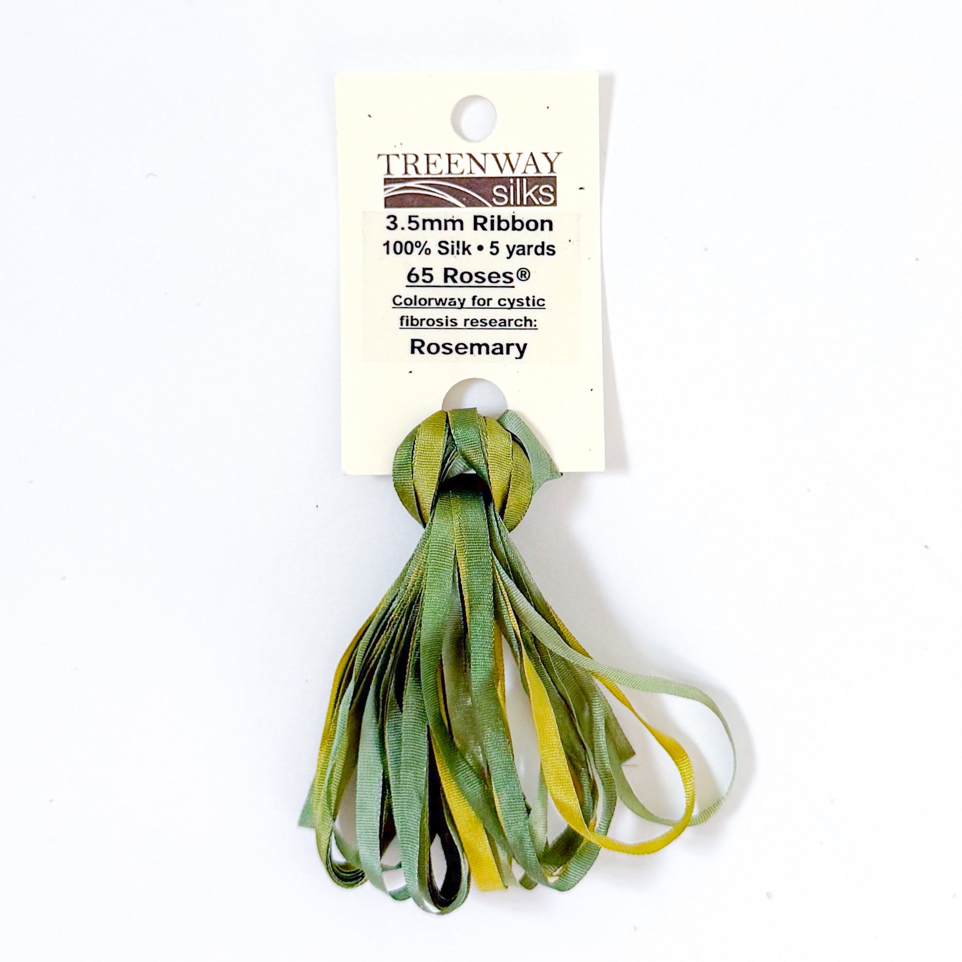 BONVOYAGE ローズマリーページ Treenway Silks Ribbon 3.5mm 65 Roses® - Rosemary – Coco Frank Studio