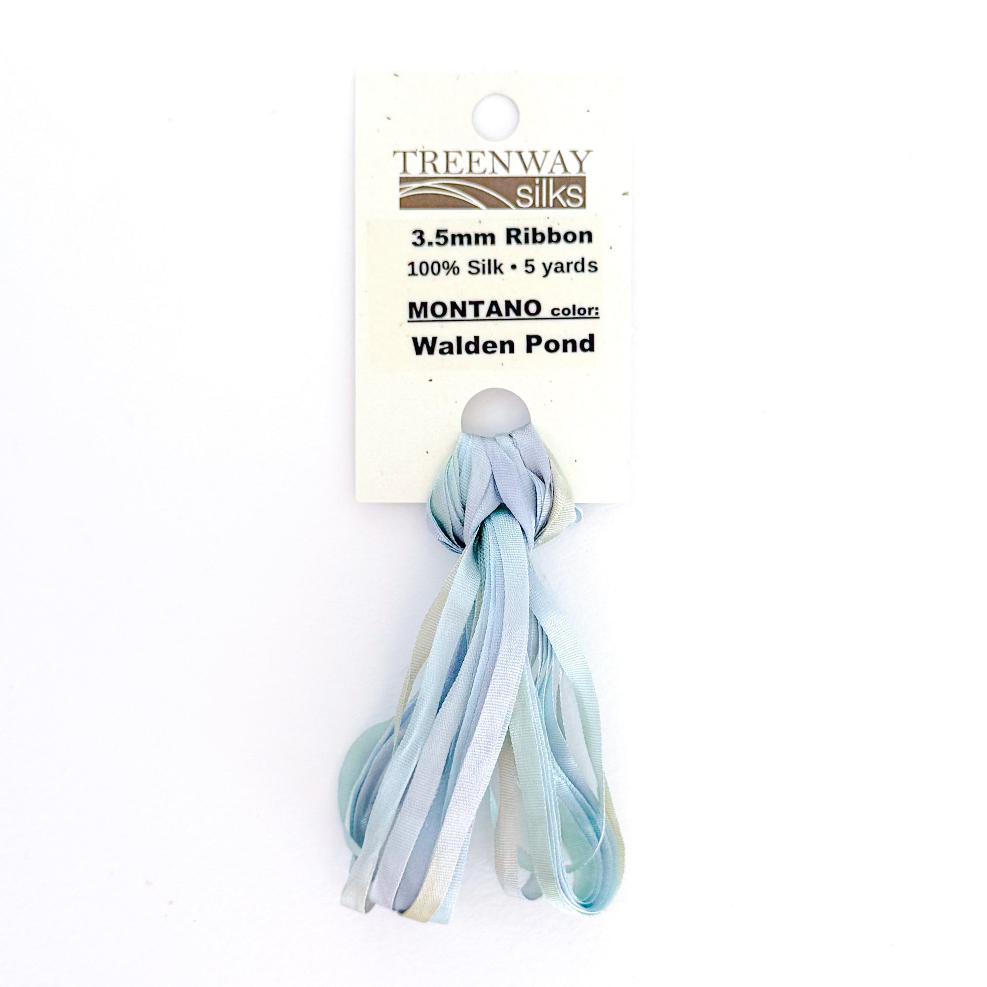 Treenway Silks Ribbon 3.5mm Montano - Walden Pond