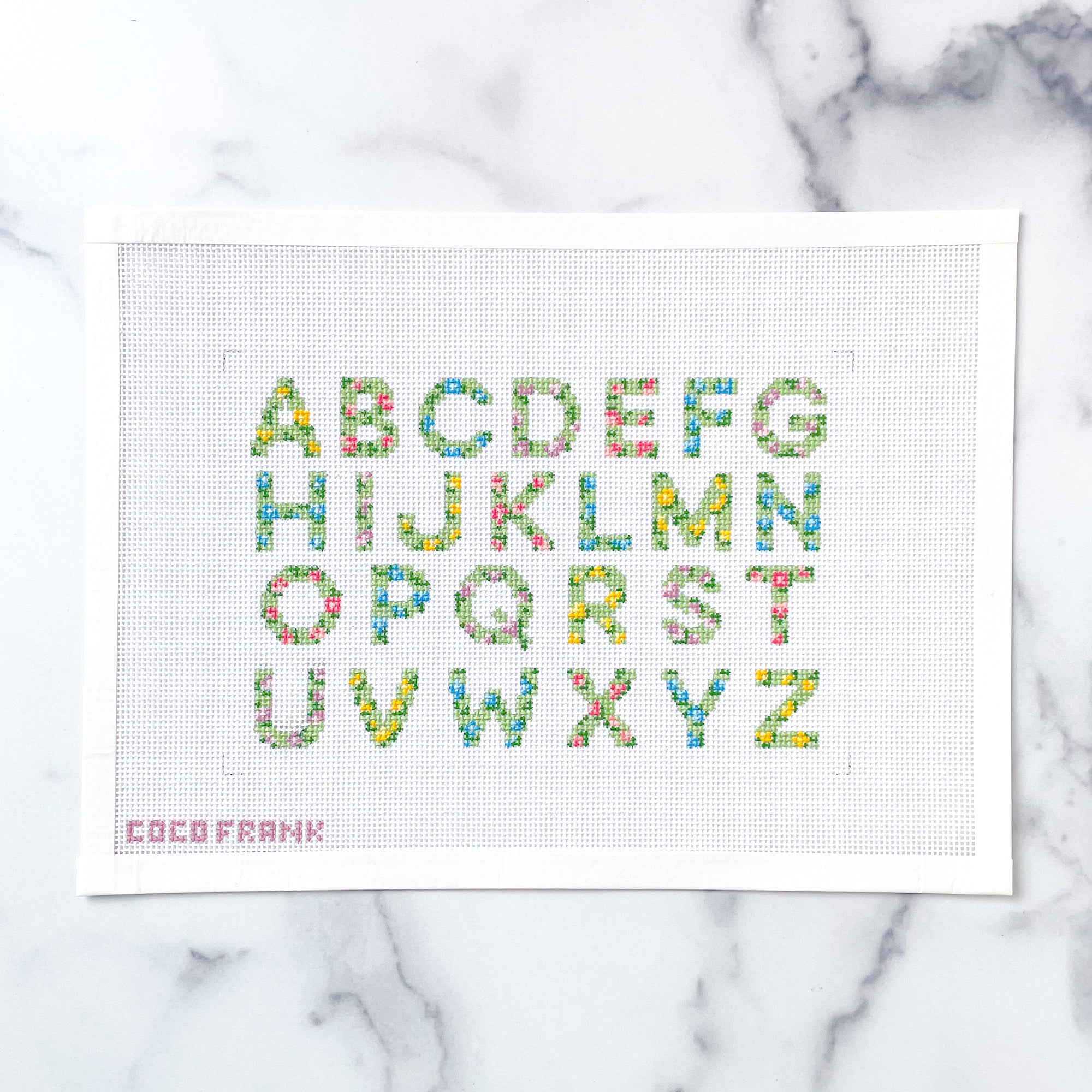 Floral Alphabet Sampler